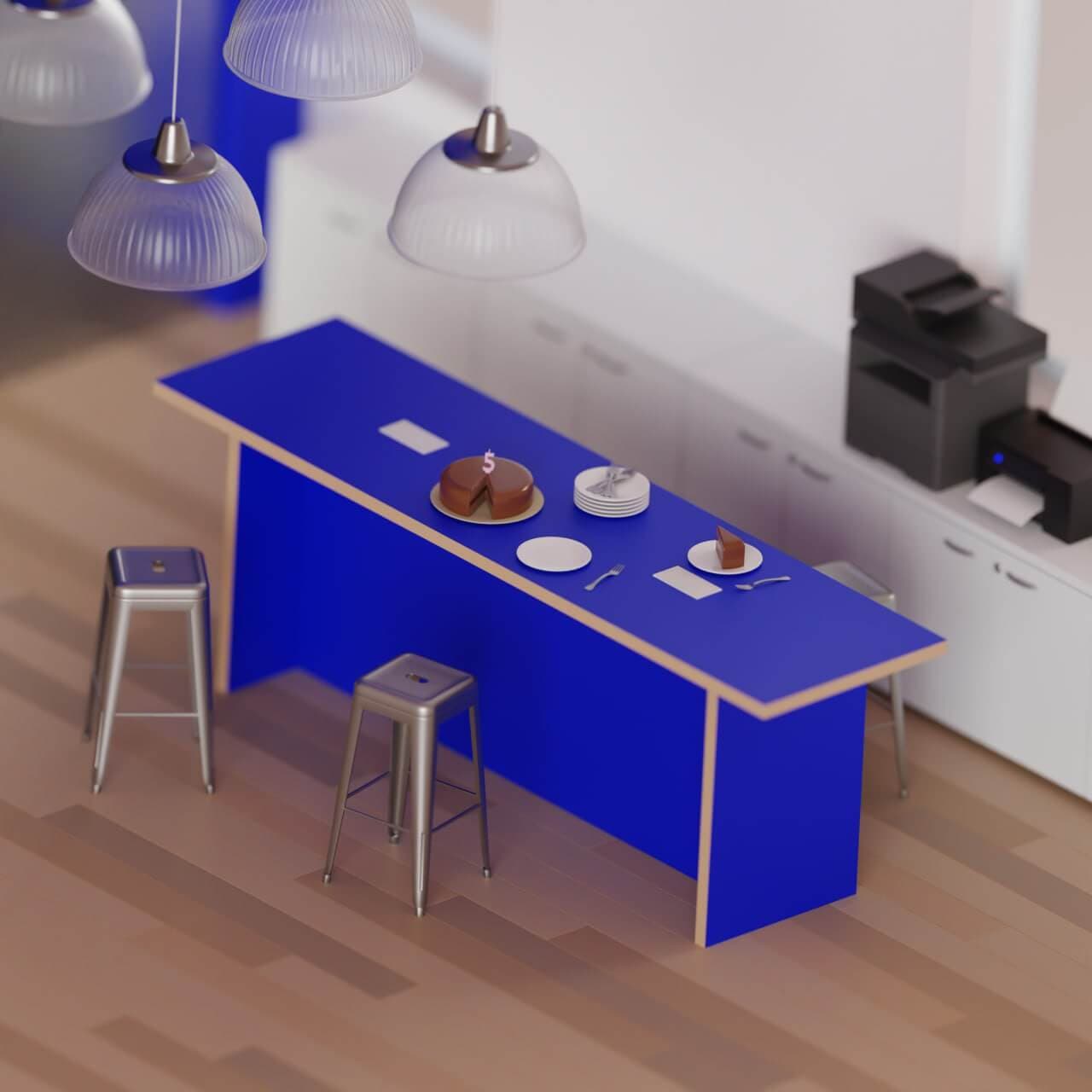 A simple 3D model of Cobli's office.